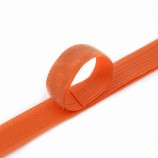 Лента контакт липучка 2,5 см оранжевая